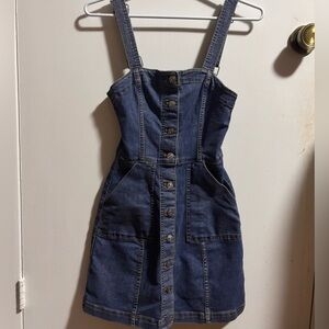 H & M Denim Overall Dress
